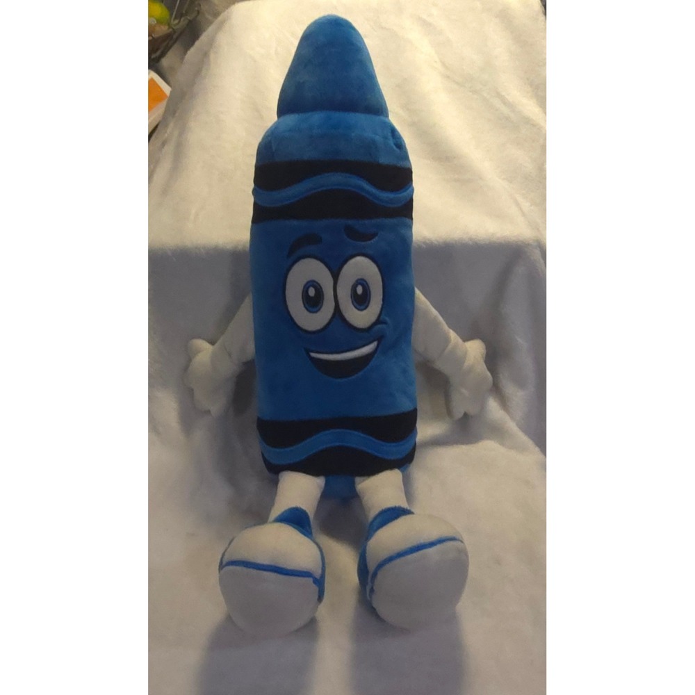 Crayola Denim Denny Blue Crayon Plush Stuffed Character Toy 20 Inch